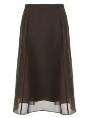 [Brunello Cucinelli] Brunello Cucinelli-Circle Gonne Marrone-Donna 44IT