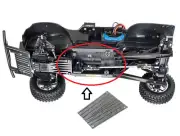 Skid Plate / Underbody Rock Guard Panel Upgrade for Tamiya CC01 RC Crawler CC-01