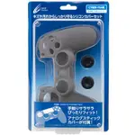 PS4周邊 日本CYBER DS4 手把控制器防塵果凍套含類比套 矽膠套 保護套 黑色款【魔力電玩】