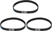 uxcell 3pcs HTD-5M Rubber Timing Belt 80 Teeth, 400mm Pitch Length x 15mm Width x 3.6mm Height, Closed Loop Pulley Timing Belt