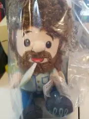 NEW! Bob Ross Character Plush Figure Doll Happy Little Painting Gift Fan 6.5"