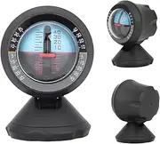 Zohisin Angle Slope Tilt Indicator Level Meter for Car Vehicle Interior Decoration High Sensitivity Black 5.5 * 5.6 * 5.95cm [Driving Safety]