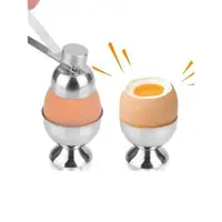 在飛比找ETMall東森購物網優惠-日式開蛋器不銹鋼雞蛋開殼花式蛋殼切割器酒店餐廳意境菜開蛋工具