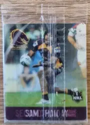 NRL 2011 Samboy Swapz Tazo ~ Sam Thaiday ~ Brisbane Broncos ~ A3/64