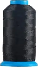 (Black) - Yoker Bonded Nylon Sewing Thread 1500 Yard Size T70 69 Colour Black Works with All Embroidery Machines Leather Bag Shoes Canvas