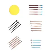 Pottery Mandala Dotting Tools Rock Clay Sculpting Painting Ceramic Stencil Set