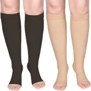 20-30MmHg Open Toe Knee High Stocking Compression Stocking Circulation Support