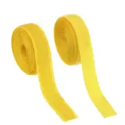 Sew on Hook and Loop Tape, 3/4 Inch Nylon Fastener Strips 2 Yards (Light Yellow)
