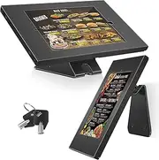AboveTEK Anti-Theft Tablet Stand – iPad Locking & Security Stand, Countertop & Wall Mount POS Stand, 360° Swivel Kiosk Stand for iPad/iPad Air/iPad Pro – Ideal for Retail Business (Black)