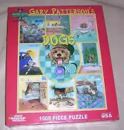 NEW 2010 HTF Gary Patterson's Dogs Cartoon Dog Day Bath Time 1000 Piece Puzzle