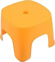 TOVINANNA Bathing Stool Step Stool Small Stool Stool Nonslip Footstool Stools for Bathroom Shower Stools Toilet Foot Rest Bathroom Stool Pooping Stools Orange Plastic