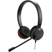 Jabra Evolve 20 SE UC Certified USB-C Stereo Corded Headset with Call Control Unit - Compact Mini USB (Black)