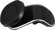 Homoyoyo Mobile Phone Holder for Car Vent Clip Magnetic Plate Simple but Practical Black Easy to Use and Install Car Phone Rack