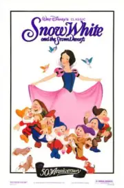 Promo Print 1937 Poster "Snow White Seven Dwarfs" Classic Film Wall Decor Gift