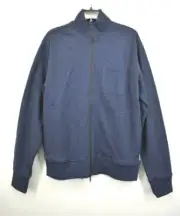 Oliver Spencer Mens Front Zip Closure Stand Collar Organic Cotton Track Jacket L