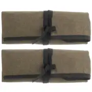 2 Pcs Portable Tool Bag Spanner Holder Storage Roll up The Multipurpose
