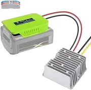 180W DC 40V to 12V Step Down Converter Adapter for Ryobi 40V Li-ion Battery 15A DIY Adapter Automatic Buck Boost Voltage Regulator for DIY RC Toy Car
