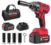 Impact Wrench,1/2" Impact Gun,Power Impact Driver Max Torque 320 Ft-lbs (430N.m)