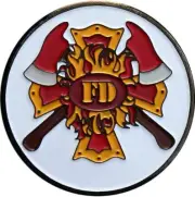 Fire Department Magnetic Golf Ball Marker