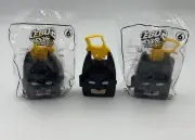 3 Piece LEGO MOVIE 2 - Batman : happy meal mcdonalds toy 2019 2 Sealed 1 Open