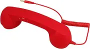 TEHAUX Wired Retro Handset Vintage Telephone Receiver for Smartphones Comfortable and Functional Design Sleek Appearance Compatible with Various Phone Models