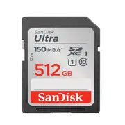 Sandisk Ultra Sdxc Sdunc 512Gb C10 Uhsi 150Mbs