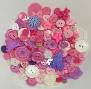 50 Princess Theme Button Mix Aussie Seller