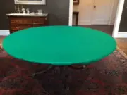 Felt Poker Table cover fits round 60" Lifetime table -great for TAILGATING! -FS