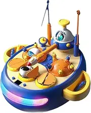 Xasbseulk Whack Attack Arcade, Rotating Fish Board Game, Educational Light Up Magnetic Electronic Arcade Game with Music for 3-8 Years Old Boys Girls Children
