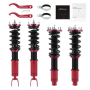 [MaXpeedingrods] Damper Coilovers compatible for Honda Accord 2008-2012 Suspension Kit Red Lowering Kit
