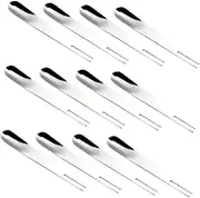 Cabilock 24Pcs Stainless Steel Dessert Forks Fruit Spoon Forks Multi Purpose Appetizer Utensils Wear Resistant Easy to Clean for Parties Everyday