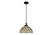 CLEARANCE Timeless Brass Pendant Light In Amber