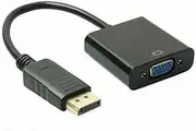 ETHZZLE 1080p Male to Vga Female Adapter Video Converter USB Cable Displayport Cable to Vga Adapter No External Support Multi-Display