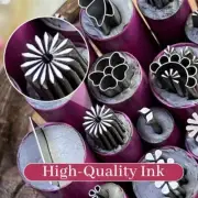 6/12/15Pcs Nail Art Stamp Pen Set DIY Nail Art Dotting Tools for Girls and Women