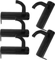 KALLORY 5Pcs Headphone Stand Hanger Wall Mount Plastic Holder for Over Ear Headsets Punch Installation Adhesive Hook Convenient Monitor Accessory