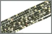 16" Silver Leaf Jasper Round Beads 3mm #69102
