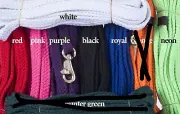 Horse Lunge Line - Flat Braided Soft Cotton - 24 Feet Long - 7 Colors