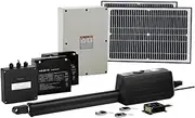 Lockmaster Single Swing Gate Opener, Electric Full Solar Home Security Door Lock, 300kg 5m Rails 3 Remotes 40w Motor Automatic IP44 Water-Resistant Covers All Hardware Accessories