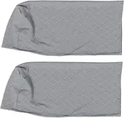 HAPINARY 2pcs Armrest Covers for Sofa Stylish Elastic Protector for Recliners Easy to Install for Homes with Pets Light Grey