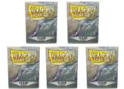 5 Packs Classic Clear Standard Size 100 ct Card Sleeves Value Bundle!