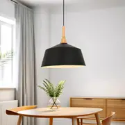 Nordic Angled Black or White Dome Pendant Light (Small, Medium or Large)