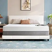Gwydre Single Mattress Memory Foam,High Rebound Memory Foam,with Removable Non Slipper Cover(20cm, Single)