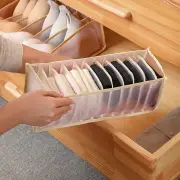 1 Set Underwear Storage Box Multi-grids Waterproof Anti-collision Wardrobe
