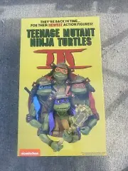 Neca Exclusive TMNT 3 SDCC VHS 4 Pack Box Set Samurai Ninja Turtles New In Hand