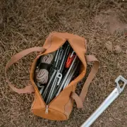 Essential Canvas Camping Tool Tent Peg Storage Bag for Ground Nail Management