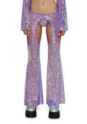 [Club Exx] Royal Reef Diva Sequin Chaps Set - Purple