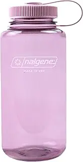 Nalgene Sustain Tritan BPA-Free Water Bottle Made with Material Derived From 50% Plastic Waste, 32 OZ, Wide Mouth, Cherry Blossom