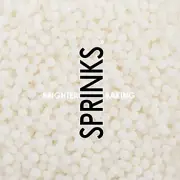Sprinks Cachous Pearl Bead Matte White 4mm Sprinkles Cake Baking Decoration 500g