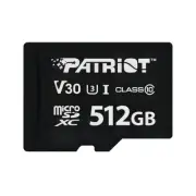 Patriot VX 512GB V30 C10 USH-I U3 4K UHD Micro SD Card Dashcam/Home Surveillance