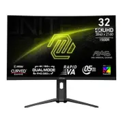 MSI MAG 321CUPDF 32" 4K UHD 0.5ms 320Hz Height Adjustable Curved Monitor